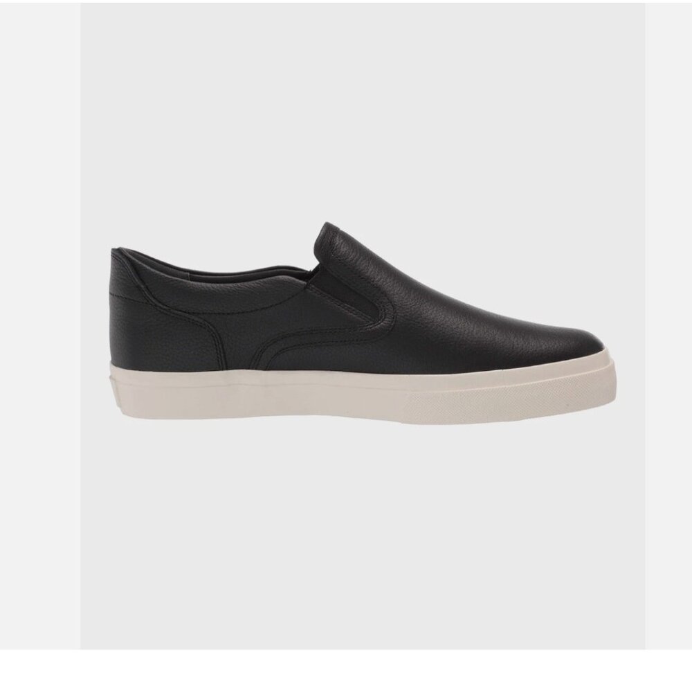 NEW NIB Vince Men’s Fairfax Black Leather Slip On Shoes Leather US 9 - Picture 5 of 12